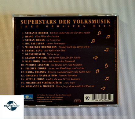 Superstars Der Volksmusik - Ihre Gr&ouml;ssten Hits (1995) Audio CD (Фірмовий)
