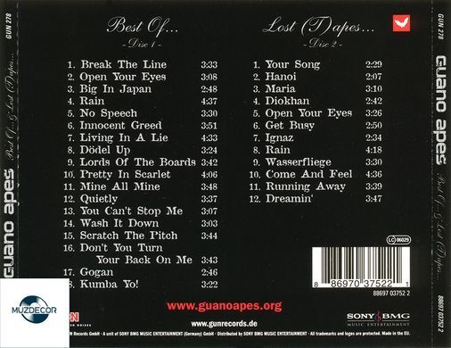 Guano Apes - The Best & The Lost (T)apes (2006) 2 Audio CD-R