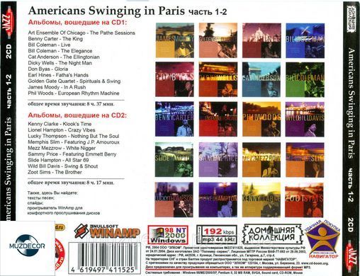 AMERICANS SWINGING IN PARIS MP3 2CD