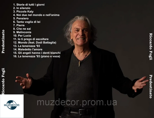 Riccardo Fogli - Predestinato (Metalmeccanico) - 2022, Audio CD-R