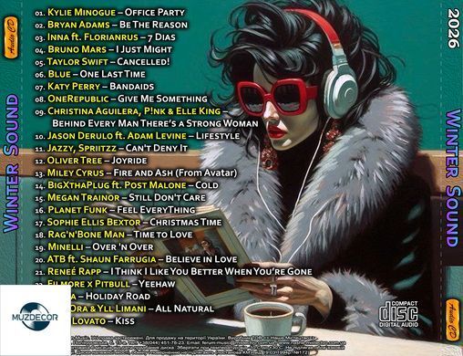 Winter Sound 2026 Кращі Зарубіжні Хіти, Audio CD-R