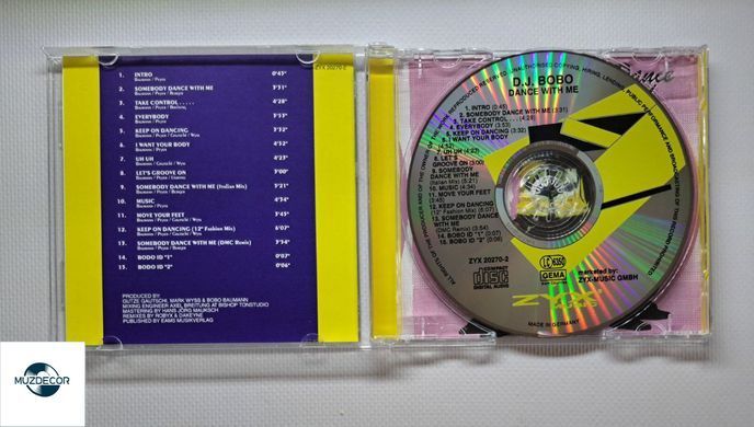 DJ Bobo – Dance With Me (1993) Audio CD 0781 фото DJ Bobo – Dance With Me (1993) Audio CD