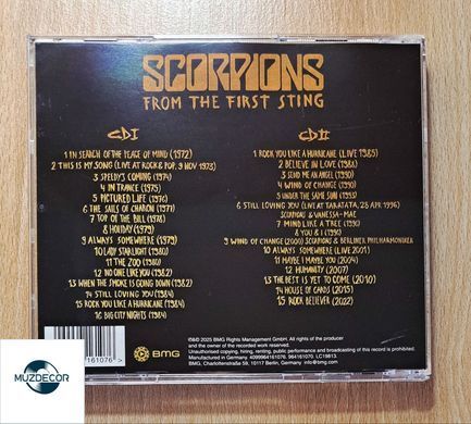 Scorpions &ndash; From The First Sting (2025) 2 Audio CD (імпорт, буклет)
