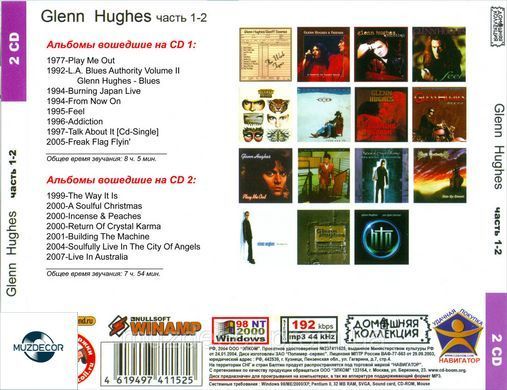 GLENN HUGHES MP3 4 CD