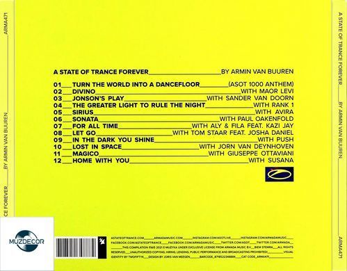 Armin Van Buuren - A State Of Trance FOREVER (2021) Audio CD-R