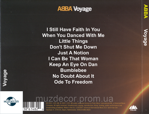 ABBA - Voyage (2021) Audio CD-R