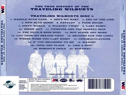 The Traveling Wilburys - The True History Of The Traveling Wilburys (2007) Audio CD-R