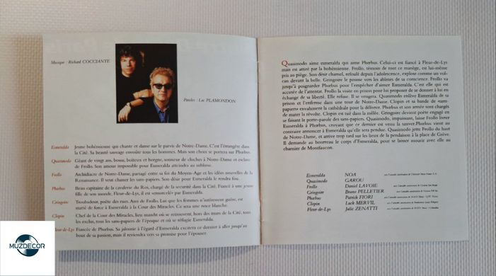 Notre-Dame De Paris (1997) Luc Plamondon, Richard Cocciante  Audio CD (імпорт, буклет)