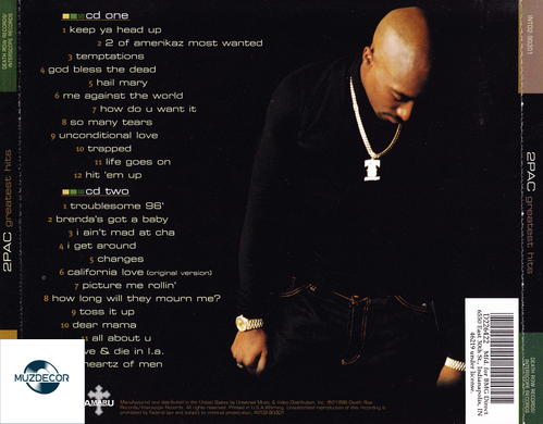 2PAC &ndash; Greatest Hits (1998) 2 Audio CD-R