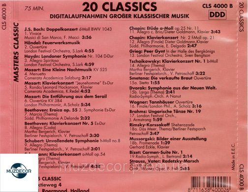 20 CLASSICS AUDIO CD (CD-R)