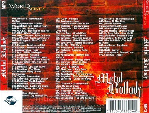METAL BALLADS MP3