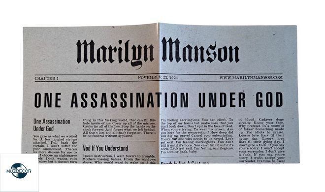 Marilyn Manson &ndash; One Assassination Under God: Chapter 1 (2024) Audio CD (импорт, постер)