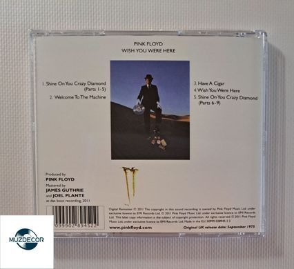 Pink Floyd &ndash; Wish You Were Here (1975) Audio CD (імпорт, буклет)