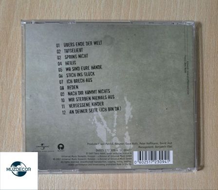 Tokio Hotel &ndash; Zimmer 483 (2007) Audio CD (імпорт, буклет)