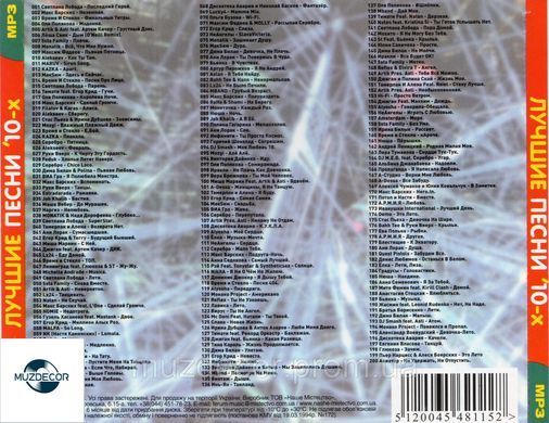 КРАЩІ ПІСНІ 2010х MP3