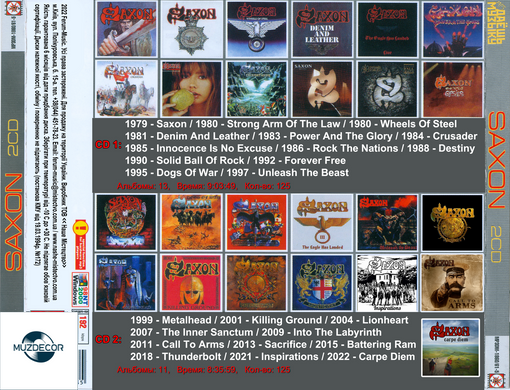 SAXON MP3 2 CD