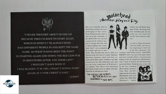 Mot&ouml;rhead &ndash; Another Perfect Day (1983) Audio CD (импорт, буклет)