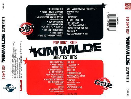 Kim Wilde &ndash; Greatest Hits (2021) 2 Audio CD-R
