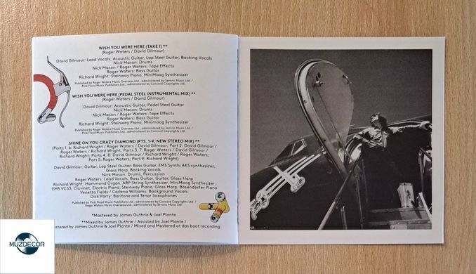 Pink Floyd &ndash; Wish You Were Here: 50th Anniversary (2025) Audio CD (импорт, буклет)
