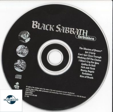 Black Sabbath – Forbidden (1995) Audio CD