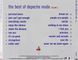 DEPECHE MODE The Best Of AUDIO CD Vol. 1