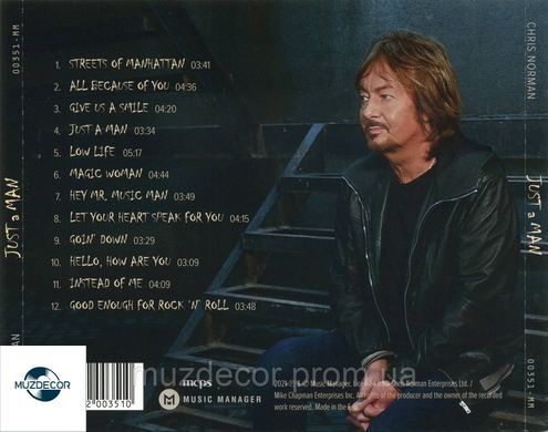 Chris Norman - Just a Man (2021) Audio CD-R