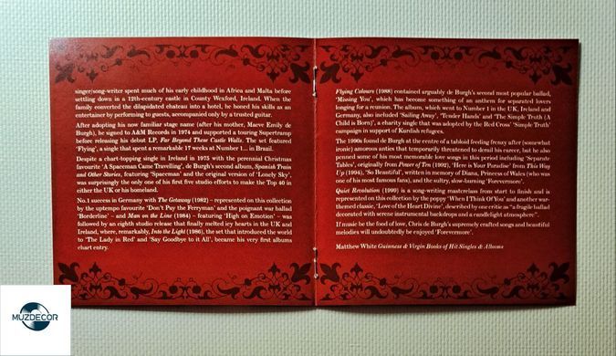 Chris de Burgh &ndash; Lady in Red (2013) Audio CD (импорт, буклет)