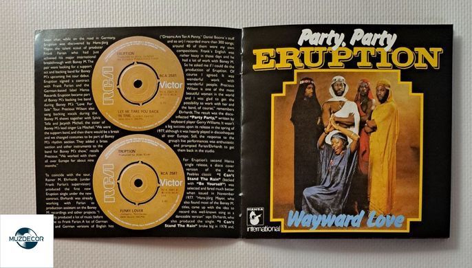 Eruption &ndash; Eruption (1977) Audio CD (імпорт, буклет)