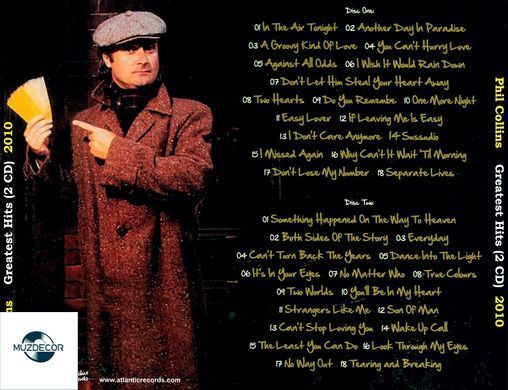 Phil Collins - Greatest Hits (2008) 2 Audio CD-R