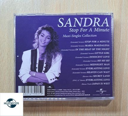 Sandra &ndash; Stop For A Minute (Maxi-Singles Collection) (2023) Audio CD (імпорт, буклет)