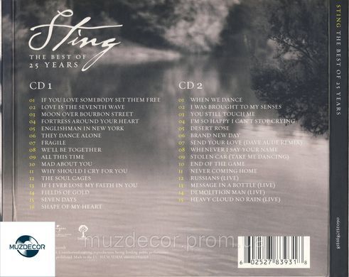 Sting &ndash; The Best Of 25 Years (2011) 2 Audio CD-R