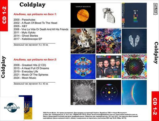 Coldplay MP3 2 CD