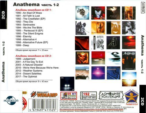 ANATHEMA MP3 2 CD