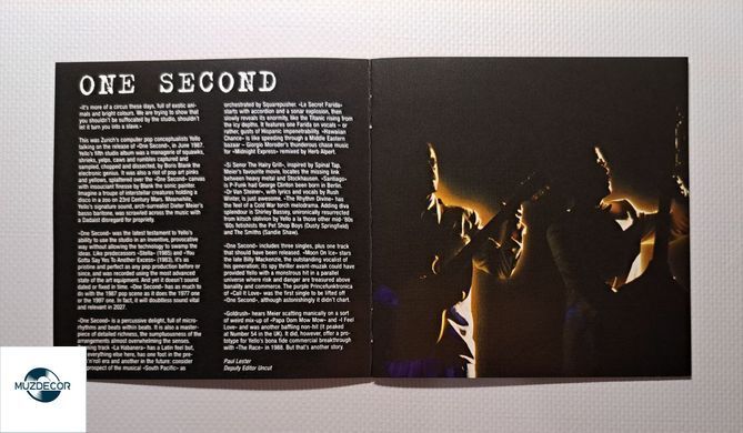 Yello &ndash; One Second (1987) Audio CD (імпорт, буклет)