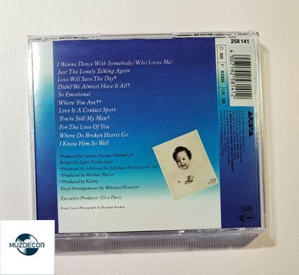 Whitney Houston &ndash; Whitney (1987) Audio CD (імпорт, буклет)