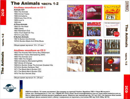 THE ANIMALS MP3 4CD