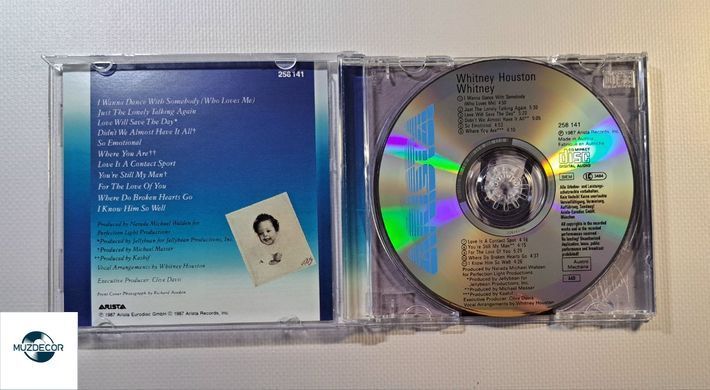Whitney Houston &ndash; Whitney (1987) Audio CD (імпорт, буклет)