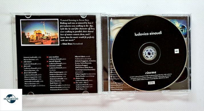 Ludovico Einaudi &ndash; Cinema (2021) 2 Audio CD (импорт, буклет)