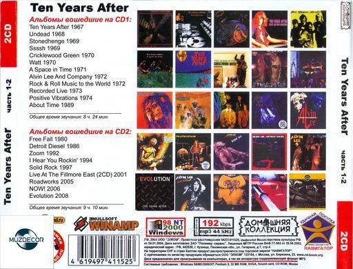 TEN YEARS AFTER MP3 2 CD