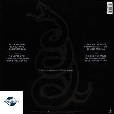 Metallica &ndash; Metallica (2 LP, Album, Reissue, Vinyl)