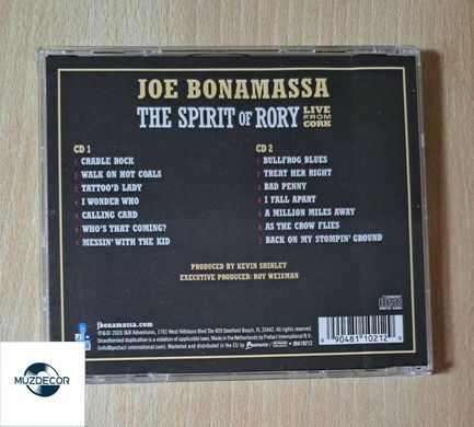Joe Bonamassa &ndash; The Spirit Of Rory (Live From Cork) (2026) 2 Audio CD (імпорт, буклет)