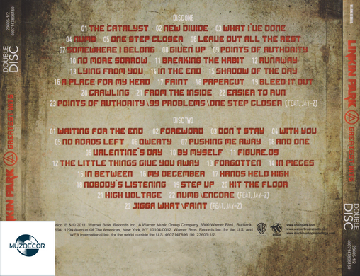 Linkin Park - Greatest Hits 2 Audio CD-R