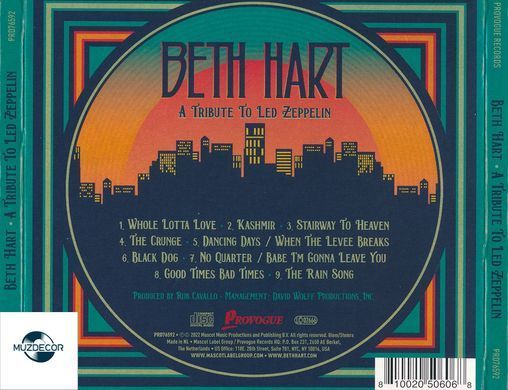 Beth Hart - A Tribute To Led Zeppelin (2022) Audio CD-R