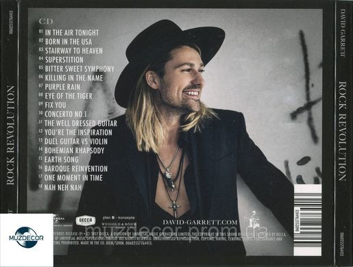 DAVID GARRETT ROCK REVOLUTION AUDIO CD-R