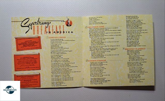 Supertramp &ndash; Breakfast In America (1979) Audio CD (імпорт, буклет)