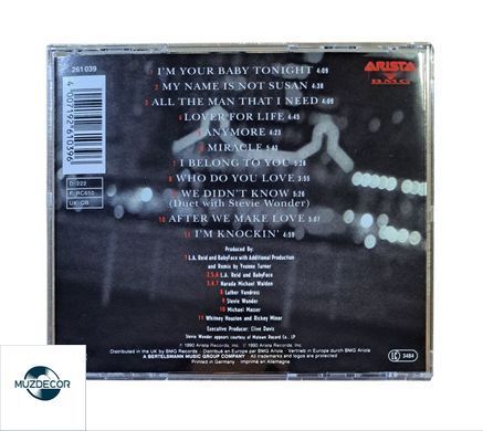 Whitney Houston &ndash; I'm Your Baby Tonight (1990) Audio CD (импорт, буклет)