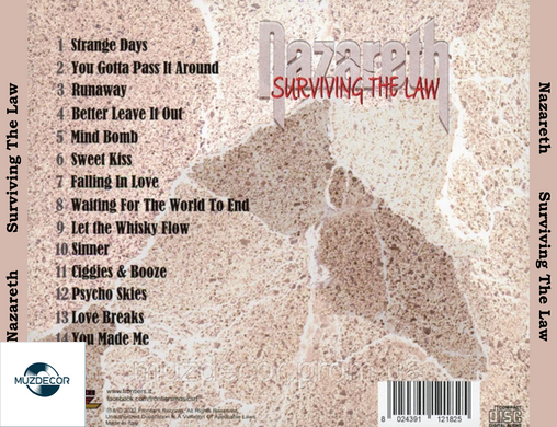 Nazareth - Surviving The Law - 2022, AUDIO CD