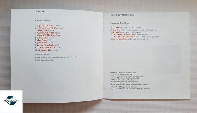 Chris Rea &ndash; Dancing With Strangers (1987) Audio CD, (імпорт, буклет)