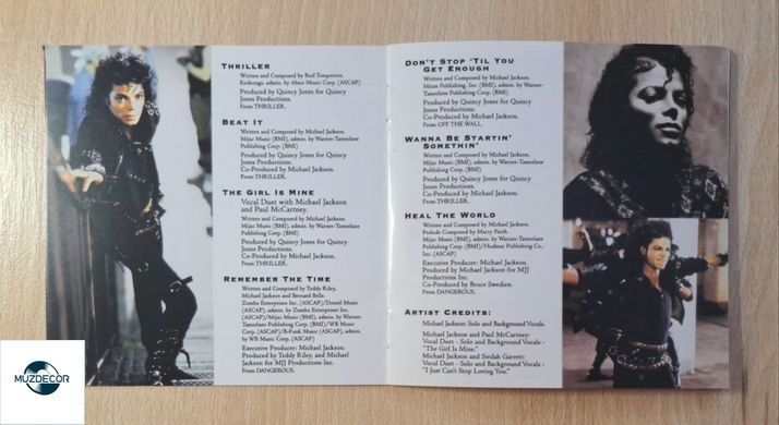 Michael Jackson &ndash; HIStory: Past, Present And Future &ndash; Book I  (1995) 2 Audio CD (імпорт, буклет)