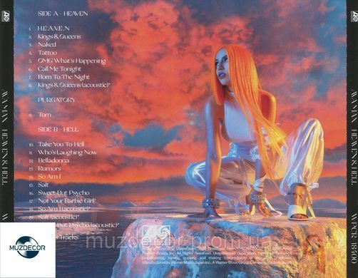 AVA MAX Heaven & Hell 2021 Audio CD-R